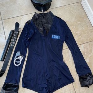 Sexy Cop Romper Halloween Costume (5 piece)